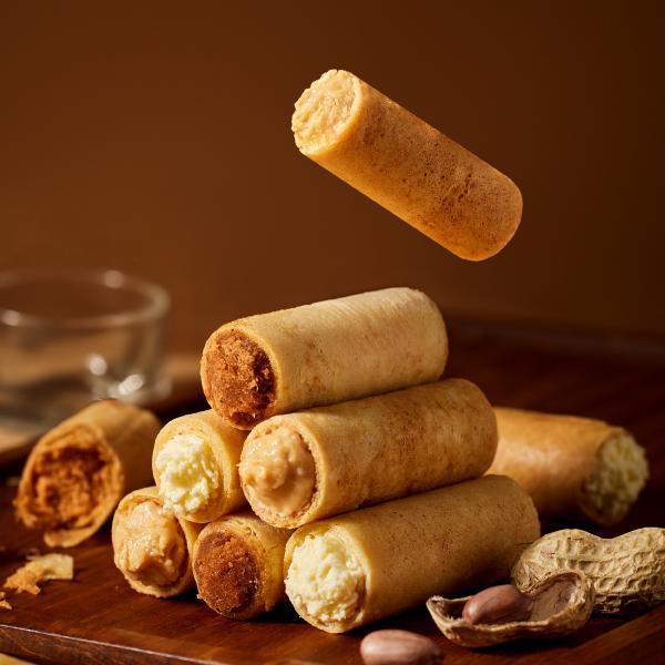 【限時免運】嚐鮮免運組（鳳梨酥14入*1+無餡蛋捲20入(隨機)*1+滿餡蛋捲20入(隨機)*1+米酥酥獨享盒2入(隨機)*2+贈國寶茶1包*2） 