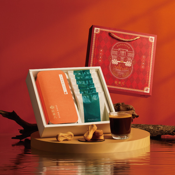 豐原禮遇咖啡禮盒（鳳梨酥12入+黃金曼巴6入） 