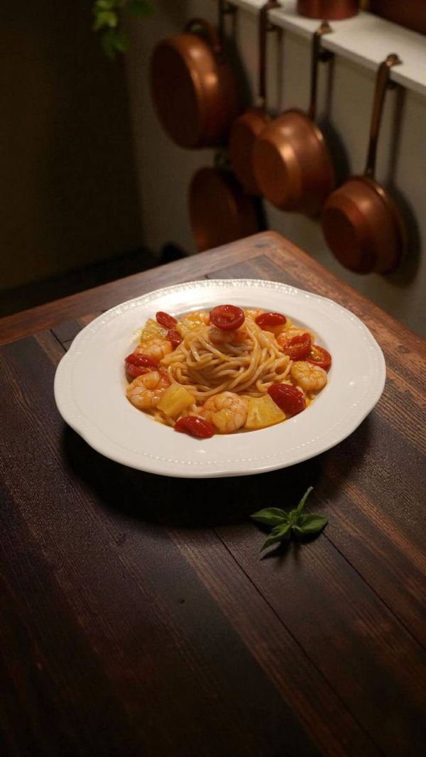 南洋蝦鳳梨櫻花麵 