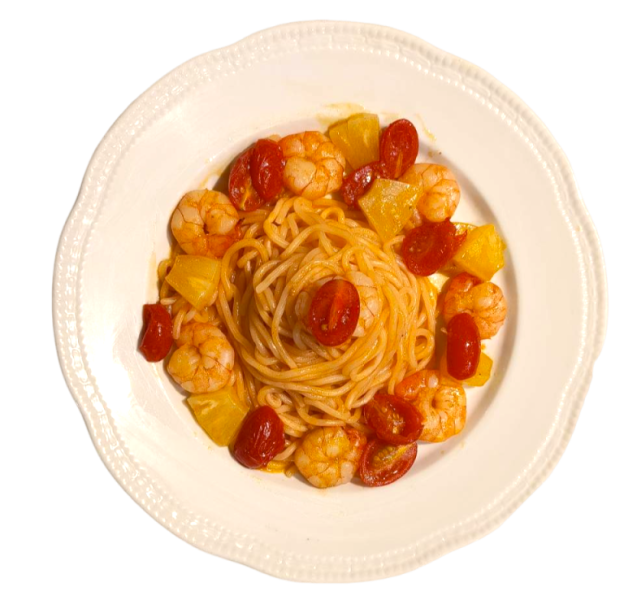 南洋蝦鳳梨櫻花麵 