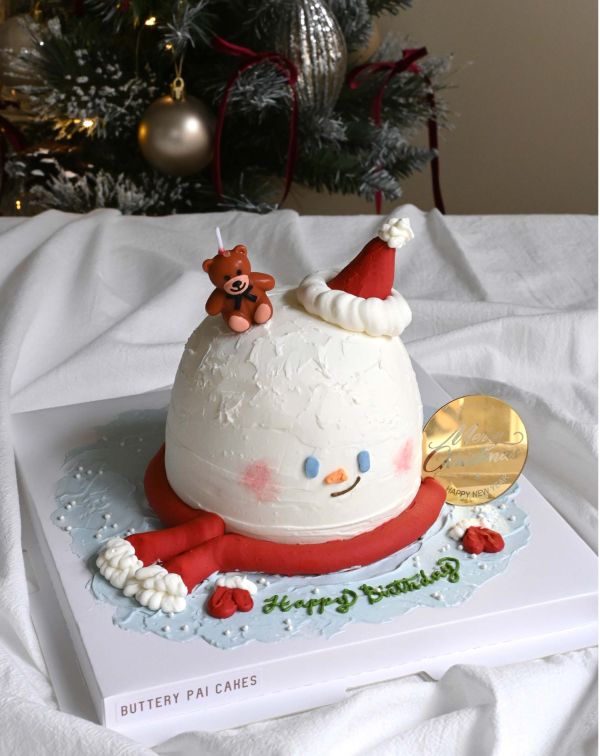 Mr.Snowman 聖誕節、聖誕節蛋糕、送女生蛋糕、雪人