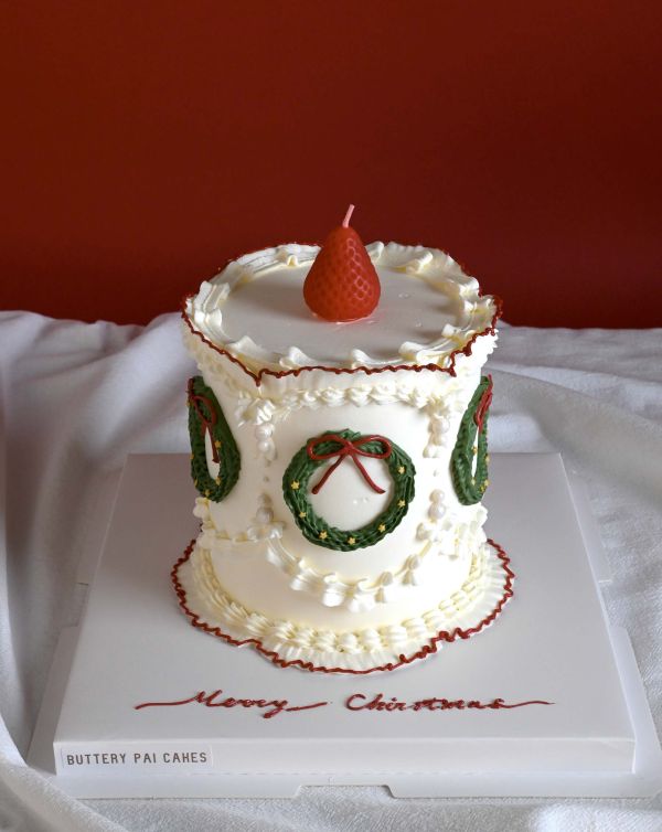 復古聖誕 聖誕節、聖誕節蛋糕、送女生蛋糕、節慶蛋糕