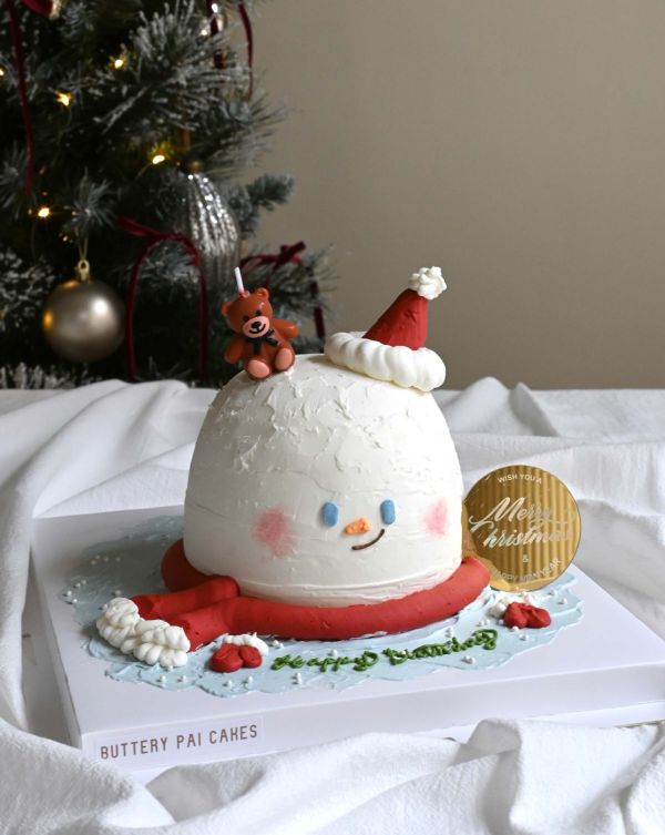 Mr.Snowman 聖誕節、聖誕節蛋糕、送女生蛋糕、雪人