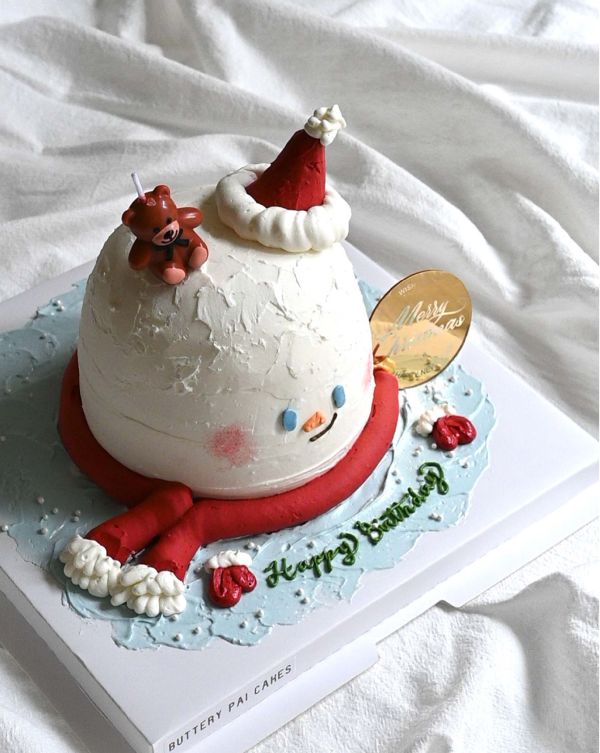 Mr.Snowman 聖誕節、聖誕節蛋糕、送女生蛋糕、雪人