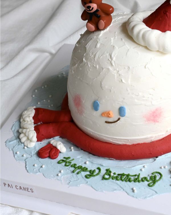Mr.Snowman 聖誕節、聖誕節蛋糕、送女生蛋糕、雪人
