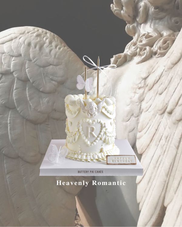 Heavenly Romantic 奶油霜蛋糕 情人節蛋糕  女友 送女生 氣質蛋糕 復古天使