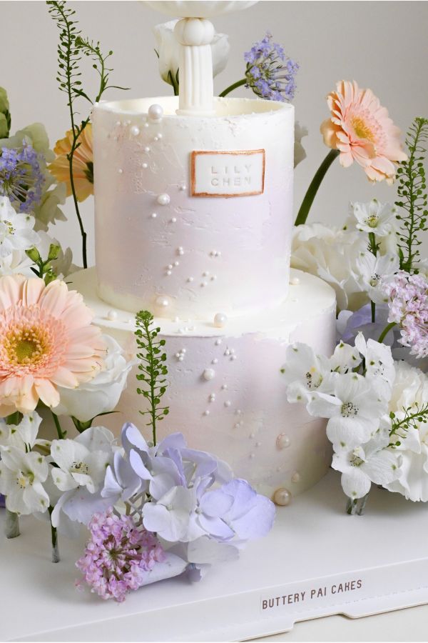 許願池 - 春 鮮花蛋糕 許願池蛋糕 結婚蛋糕 婚禮 仙女蛋糕 送女生 氣質蛋糕