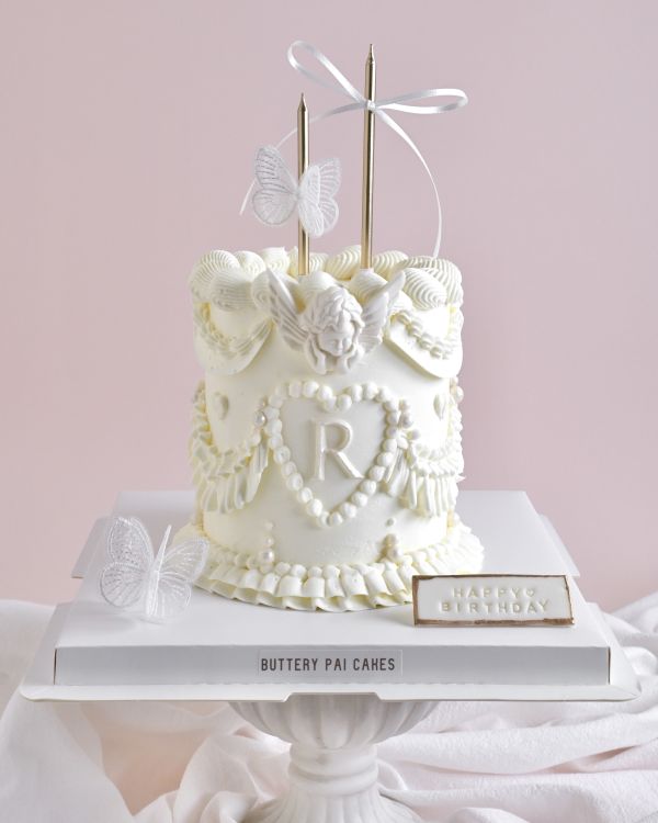 Heavenly Romantic 奶油霜蛋糕 情人節蛋糕  女友 送女生 氣質蛋糕 復古天使