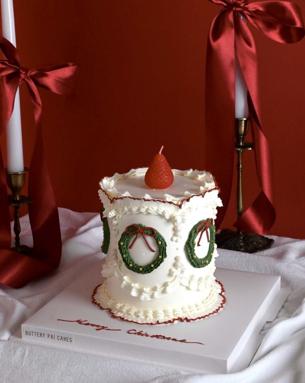復古聖誕 聖誕節、聖誕節蛋糕、送女生蛋糕、節慶蛋糕