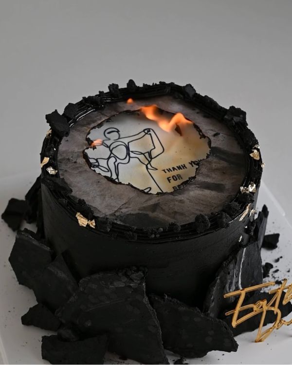 You're My Rock 燃燒蛋糕 燃燒蛋糕 酷酷風格 父親節 男士蛋糕 送男生