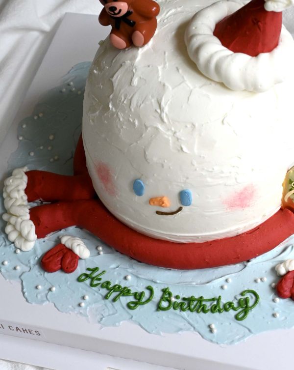 Mr.Snowman 聖誕節、聖誕節蛋糕、送女生蛋糕、雪人