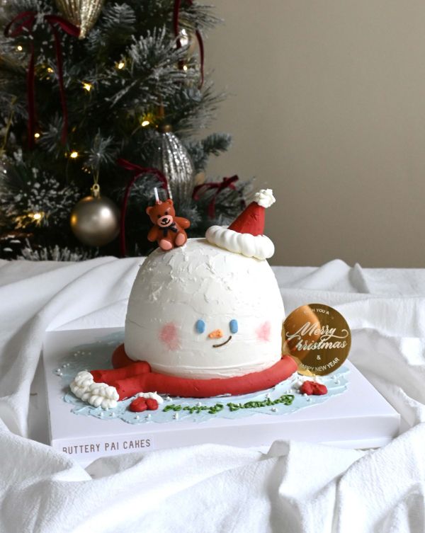 Mr.Snowman 聖誕節、聖誕節蛋糕、送女生蛋糕、雪人