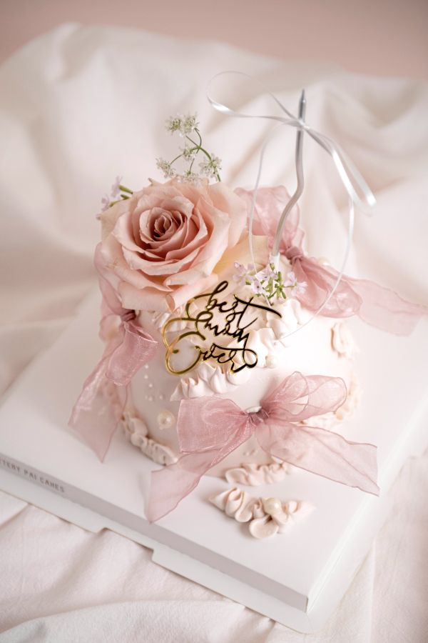 柔。暖 鮮花蛋糕 母親節蛋糕 婚禮 媽媽 送女生 氣質蛋糕