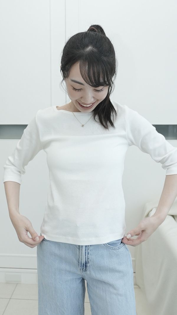 (現貨)韓國製-絲光酵素洗柔軟純棉上衣（白） 