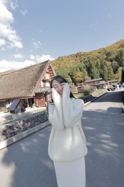 韓國製-高級海馬毛百搭上衣（白） 