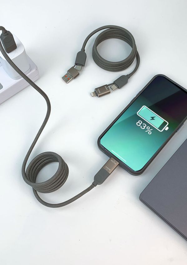 MCK科技 磁吸4合1充電線240W 