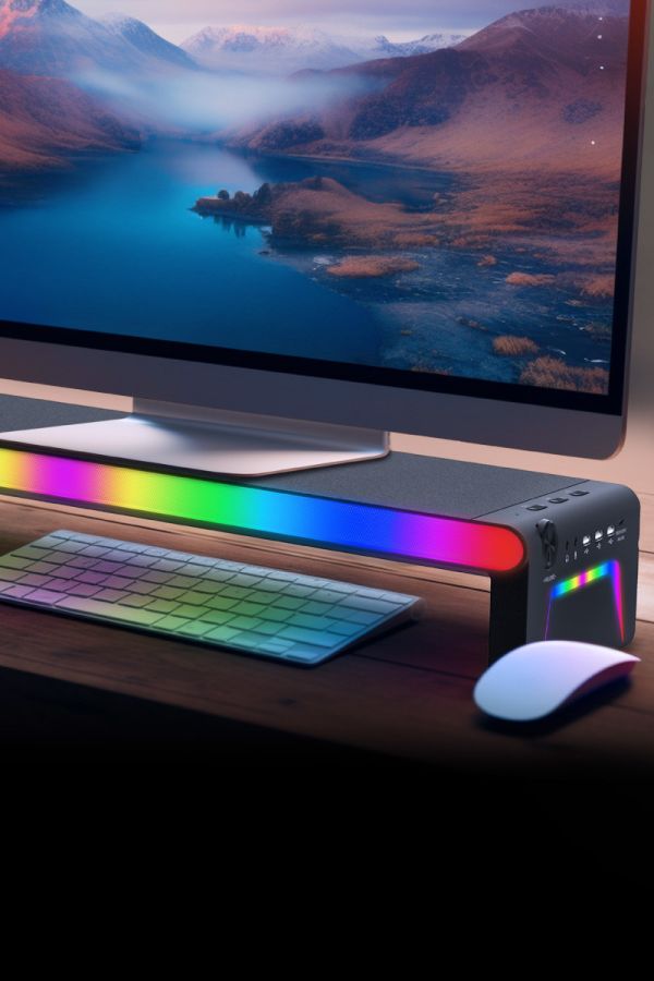 PHILIPS RGB十合一45W充電傳輸藍牙喇叭HUB螢幕增高架 