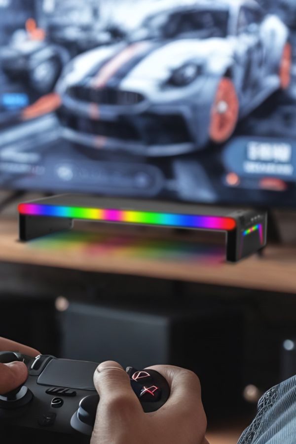 PHILIPS RGB十合一45W充電傳輸藍牙喇叭HUB螢幕增高架 