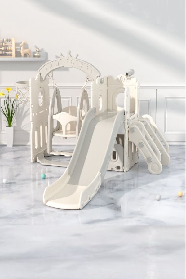 LILIKOKO 北歐風城堡鞦韆滑梯 