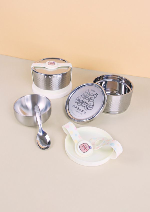 KOMx角落小夥伴 ECO易扣隔熱便當盒 