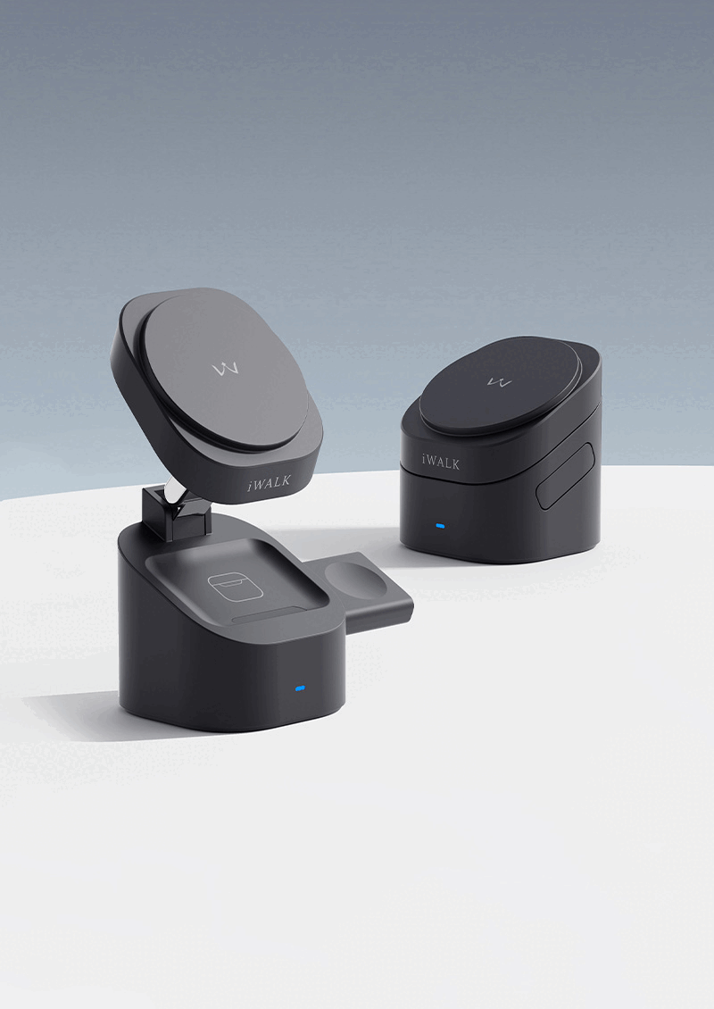 iWALK 魔方三合一充電折疊支架 