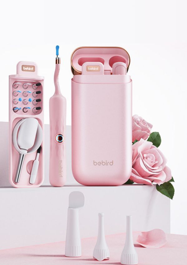 BEBIRD 3 EARCARE PLUS 智能可視掏耳棒．櫻花粉 