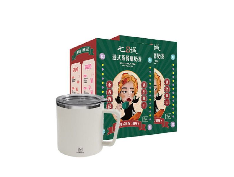 七日孅港式奶茶Mufasa攪拌杯組 