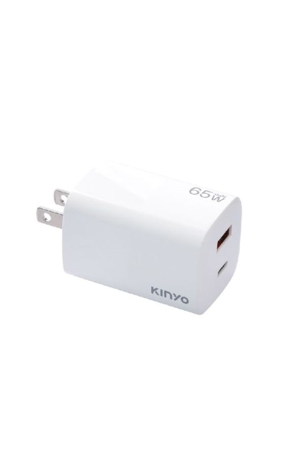 KINYO 氮化鎵雙孔PD充電器65W 