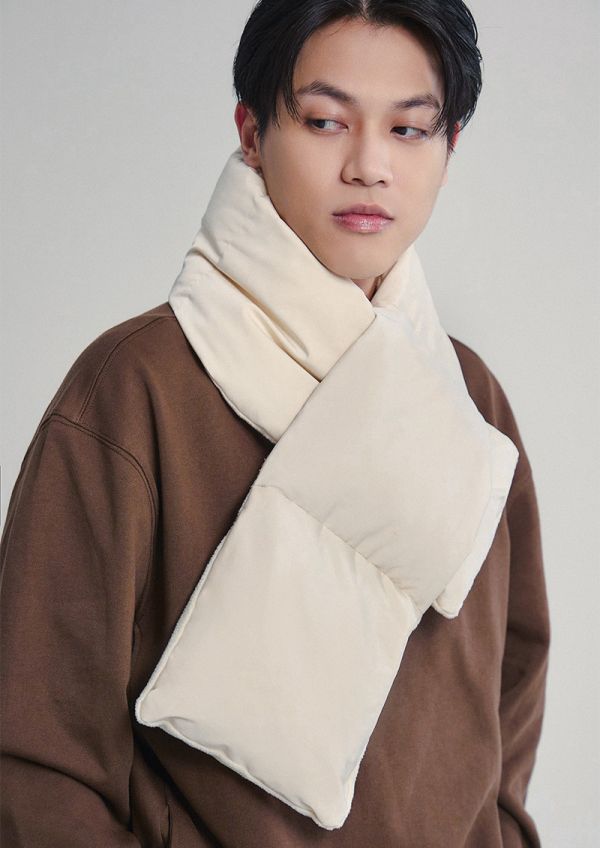 羽绒棉保暖圍巾 