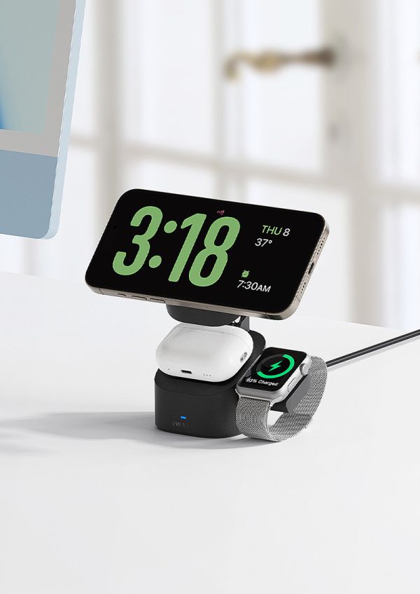 iWALK 魔方三合一充電折疊支架 