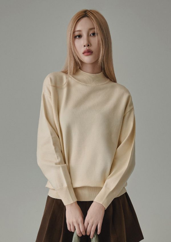 輕保暖高領毛衣 