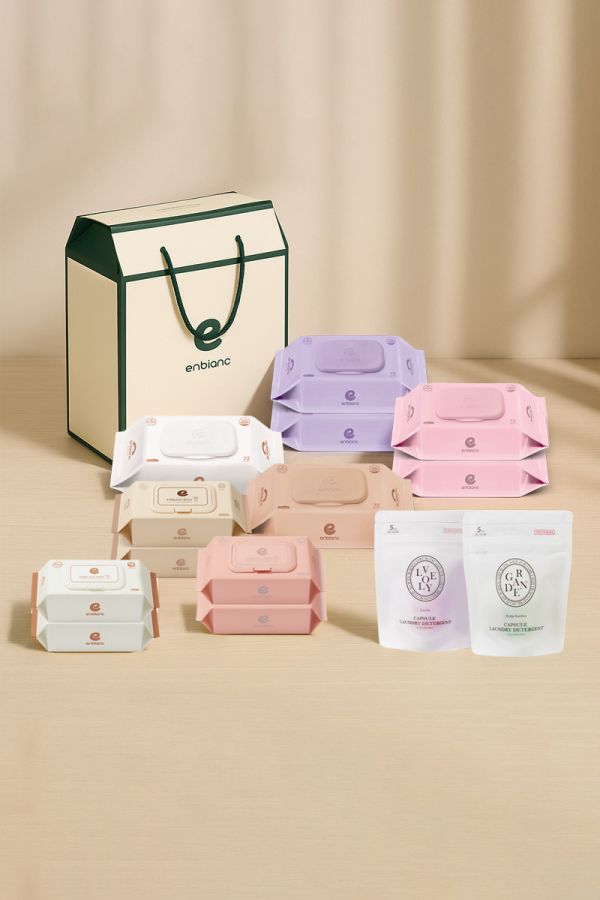 ENBLANC 雅緻白濕紙巾禮盒組 