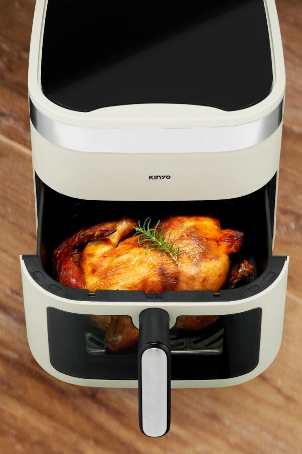 KINYO 觸控式大容量氣炸鍋6.5L 白 