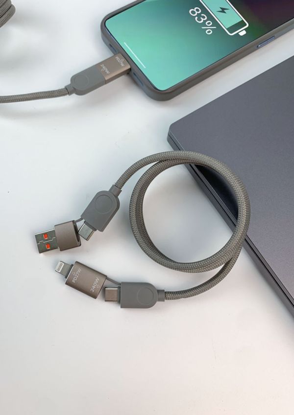 MCK科技 磁吸4合1充電線240W 