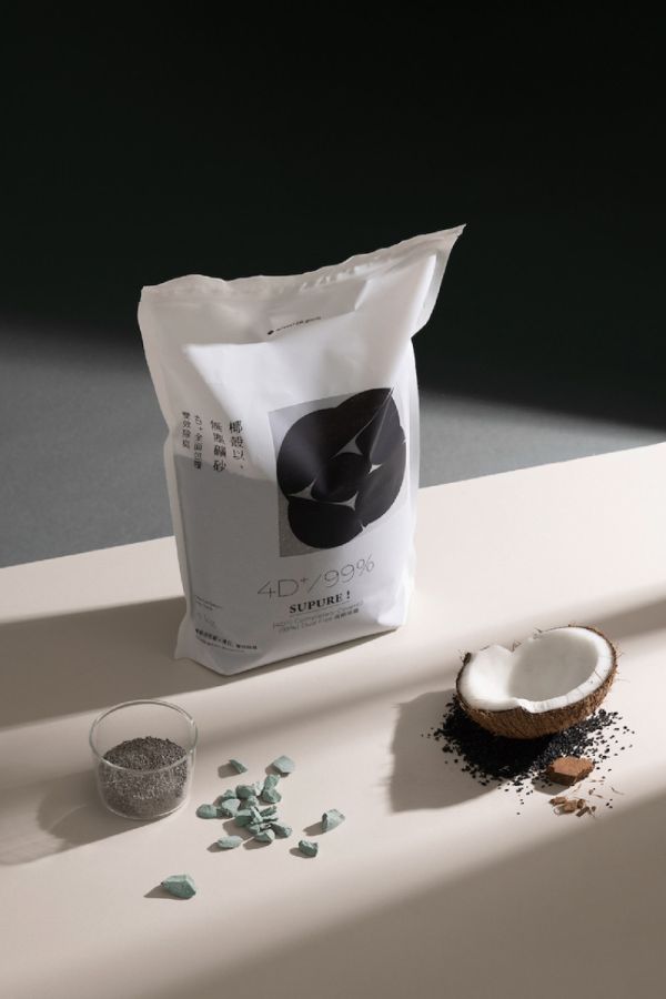 喵皇奴 SUPURE！椰殼以無塵礦砂4包組 