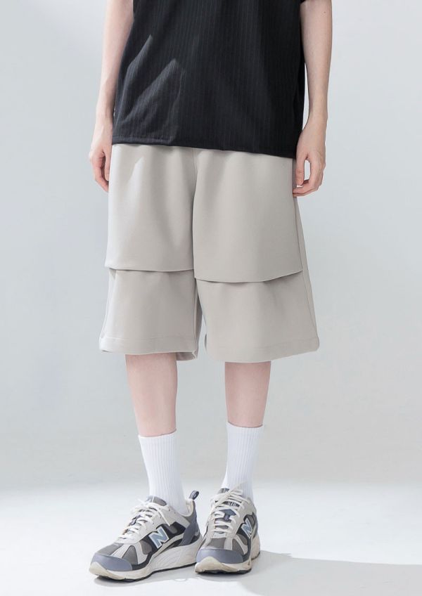 美式休閒立體短褲 