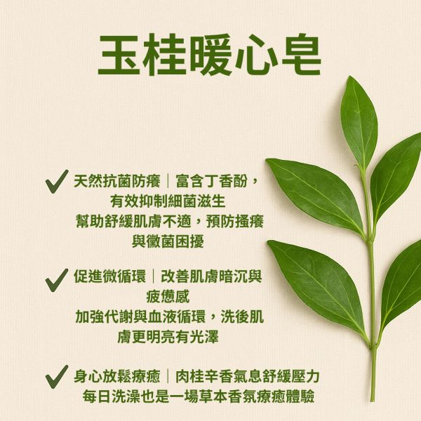 玉桂草本手工皂 玉桂草本手工皂, 肉桂皂, 土肉桂, 手工香皂, 天然植物皂, 敏感肌適用, 無香精皂, 草本手工皂, 洗臉皂推薦, 洗手皂天然, 台灣製皂, 冷製手工皂, 洗澡皂天然, 無添加香皂, 七種植物油皂,