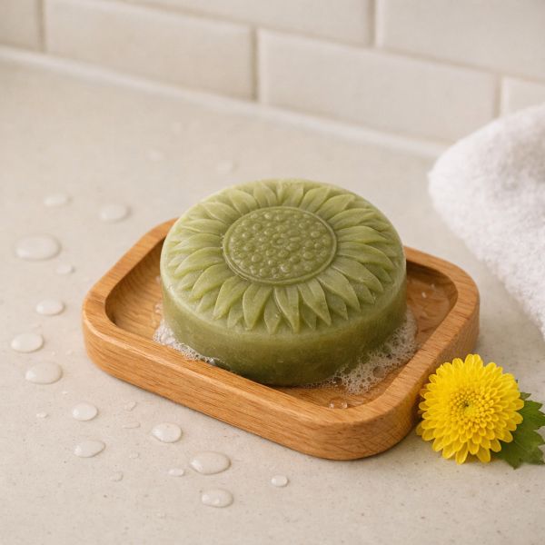 銅鑼杭菊手工皂 杭菊手工皂, 杭菊香皂, 天然草本香皂, 苗栗杭菊, 契作杭菊, 草本手工皂, 舒緩肌膚, 無香精香皂, 植物油冷製皂, 適合敏感肌的香皂,