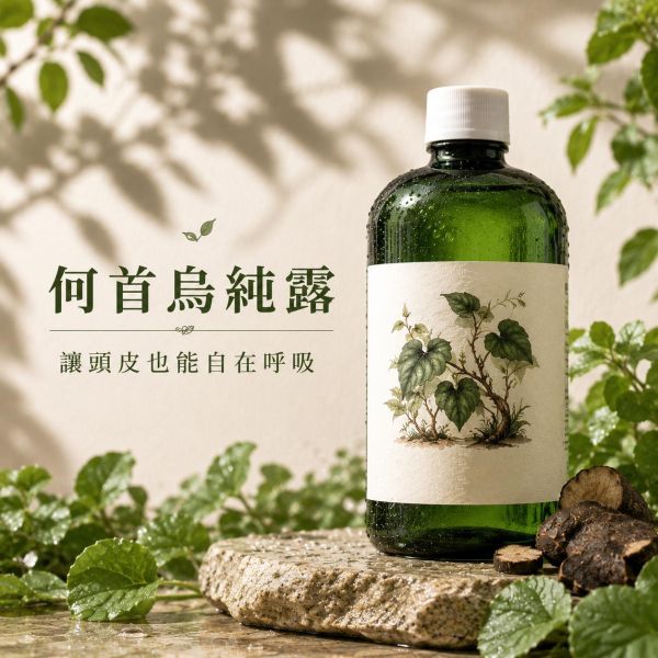 何首烏純露｜草本蒸餾原液 何首烏純露,何首烏頭皮保養,頭皮清爽噴霧,頭皮保養推薦,草本純露,天然純露推薦,頭皮出油保養,頭皮噴霧,何首烏產品,頭皮舒緩保養