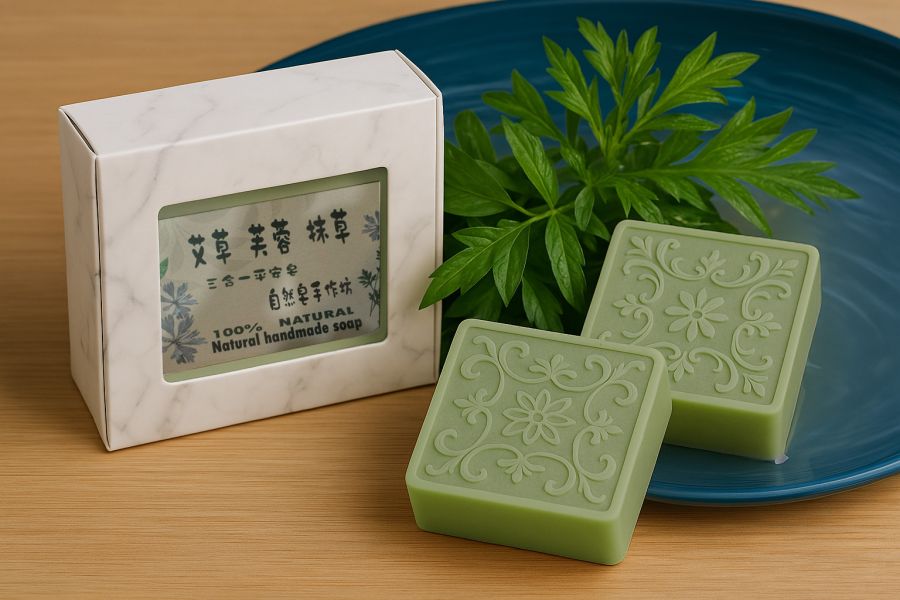 三合一手工平安皂 三合一草本皂, 平安香皂, 艾草手工皂, 芙蓉香皂, 抹草香皂, 草本手工皂, 天然冷製香皂, 無添加香皂, 敏感肌香皂推薦, 草本潔淨香皂, 自然皂手作坊