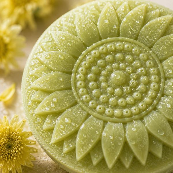銅鑼杭菊手工皂 杭菊手工皂, 杭菊香皂, 天然草本香皂, 苗栗杭菊, 契作杭菊, 草本手工皂, 舒緩肌膚, 無香精香皂, 植物油冷製皂, 適合敏感肌的香皂,