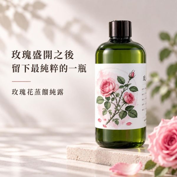 玫瑰花純露｜草本蒸餾原液 玫瑰純露, 玫瑰花純露, 玫瑰花水, 玫瑰水, 純露, 玫瑰化妝水, 天然純露, 植物純露, 蒸餾純露, 玫瑰蒸餾水, 濕敷, 化妝水, 臉部保養, 日常保養, 保濕水, 500ml純露, 自然皂手作坊, 苗栗手作, 純露推薦, 玫瑰純露推薦