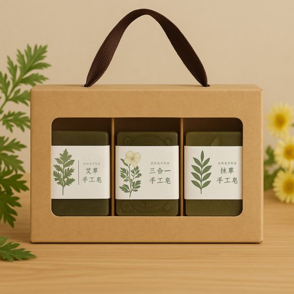 平安草本皂禮盒組(3入) 手工皂, 草本香皂, 冷製皂, 自選禮盒, 天然香皂, 芙蓉皂, 抹草皂, 艾草皂, 左手香, 洗澡香皂, 敏感肌香皂, 平安皂, 無香精手工皂, 台灣香皂品牌