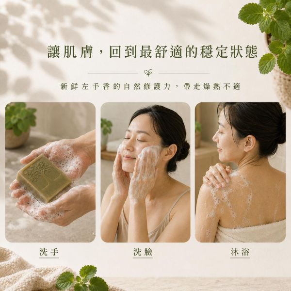 左手香手工皂 左手香手工皂, 天然草本皂, 抗菌香皂, 無添加香皂, 左手香香皂, 草本清香皂, 冷製手工皂, 敏感肌香皂, 天然防護香皂, 自然皂手作坊