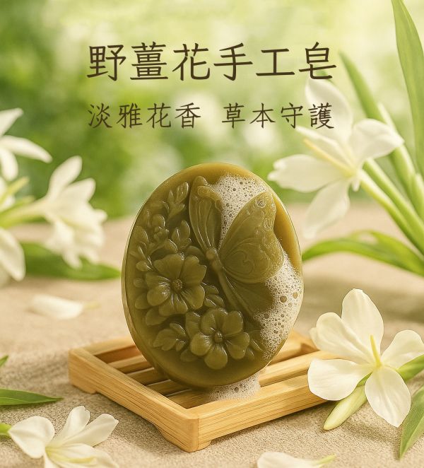 野薑花手工皂 野薑花手工皂,野薑花香皂,天然手工皂,草本手工皂,溫和潔淨手工皂,天然植萃香皂,野薑花皂批發,野薑花皂代工,花香手工皂,保濕手工皂
