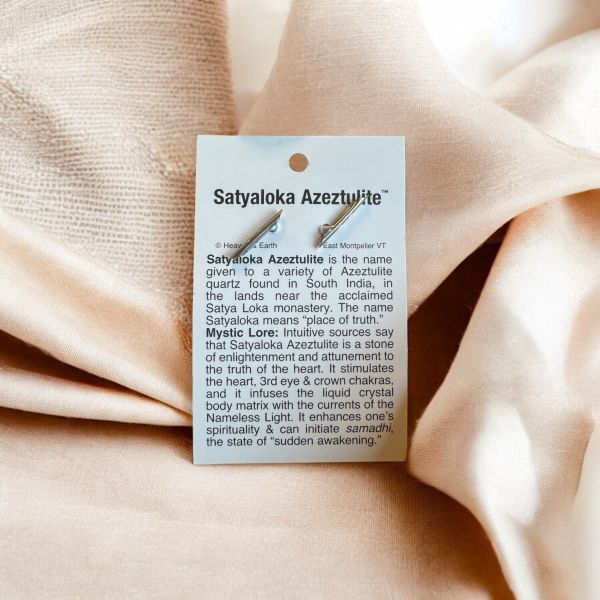 Satyaloka Clear Azeztulite™ 吊墜｜13g・無需淨化高頻水晶（唯一顆） Azeztulite, Satyaloka, 高頻水晶, 無需淨化, 靜心水晶, 吊墜水晶, 真理之石, 光的礦石, 能量水晶推薦