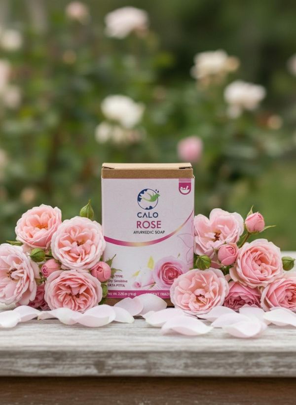 印度阿育吠陀天然草本精油手工皂－玫瑰 