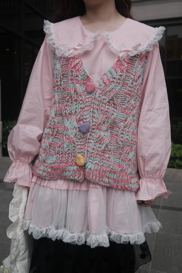 ᴷᴿ棉花糖編織背心 