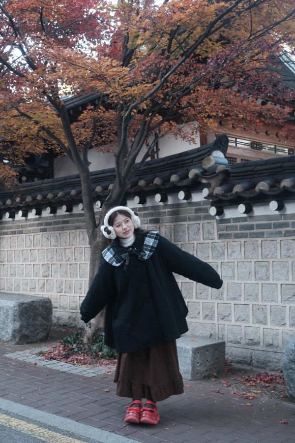 小魔女斗篷外套-附領片 