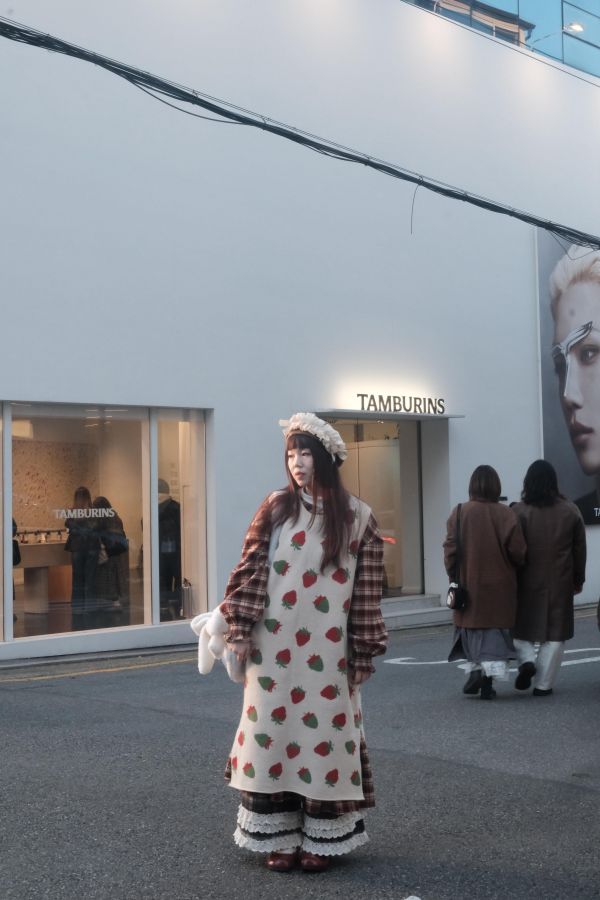 草莓拿鐵毛衣背心 